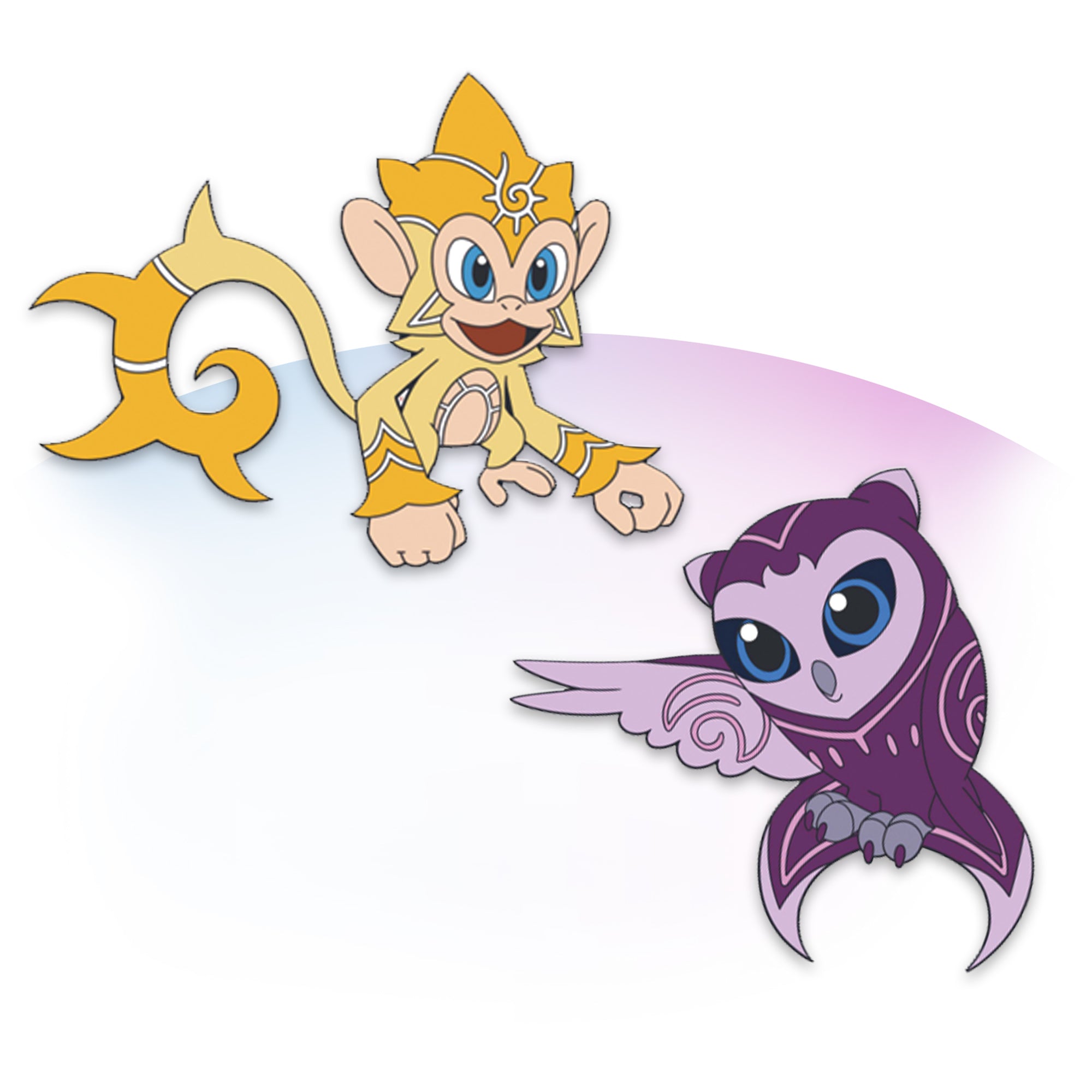 Luminape & Owlune Spirit Enamel Pin Set