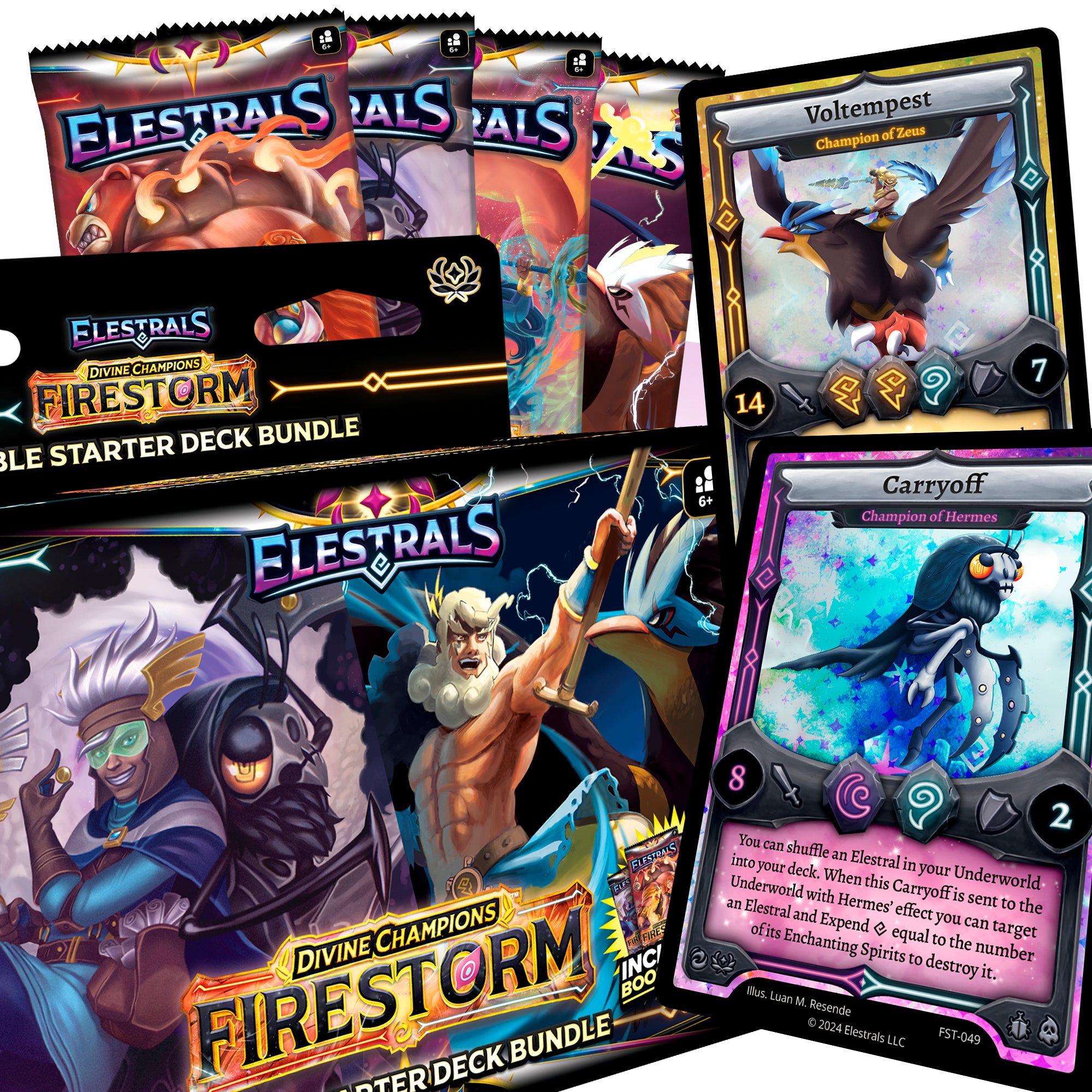 Firestorm Hermes vs. Zeus Double Starter Deck Bundle with 4 Packs (Preorder)