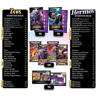 Firestorm Hermes vs. Zeus Double Starter Deck Bundle with 4 Packs (Preorder)