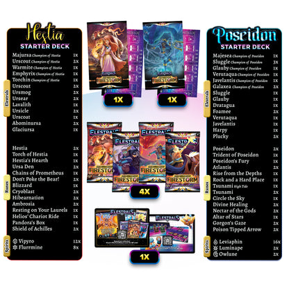 Firestorm Hestia vs. Poseidon Double Starter Deck Bundle with 4 Packs (Preorder)